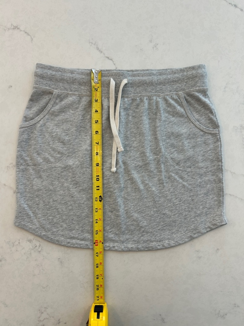 Gap cotton terry skirt size M grey heather.